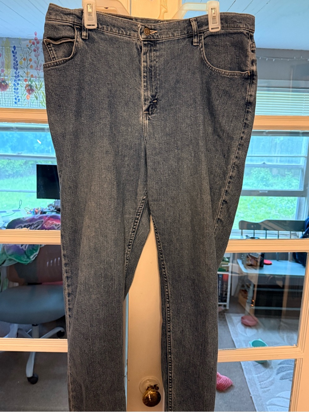 Boot-Cut Women's Jeans in Dark Wash Denim